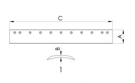 9J3658 grader blade