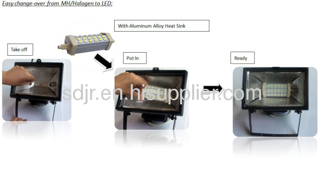 78mm 5w R7S led lamp double ended