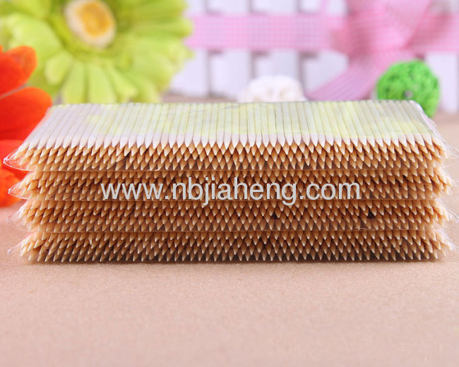 Double Sharp Bulk Bamboo Toothpick In Plastic Can