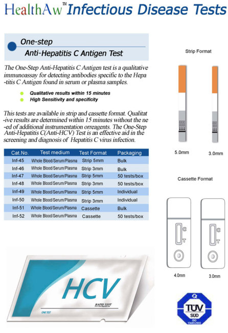 One step HCV Test Kits