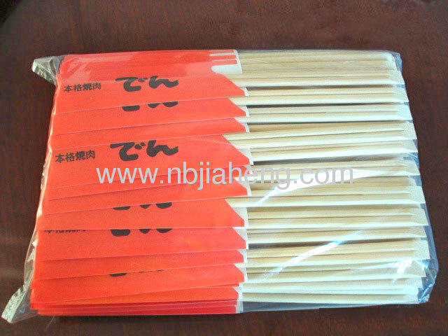 9 Inch Burnished Bamboo Chopstick Set with Holders 100 Pairs 