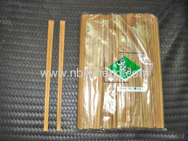 13-Inch Nontoxic Natural Burnished Bamboo Chopsticks 100 pairs