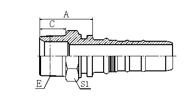 15613 NPT MALE HYDRAULIC HOSE FITTING PIPE FITTING COUPLING