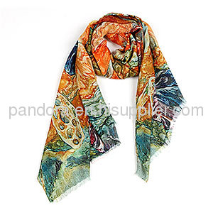 Mori Girl Style Printed Cashmere Wool Scarf For Women Wholesale