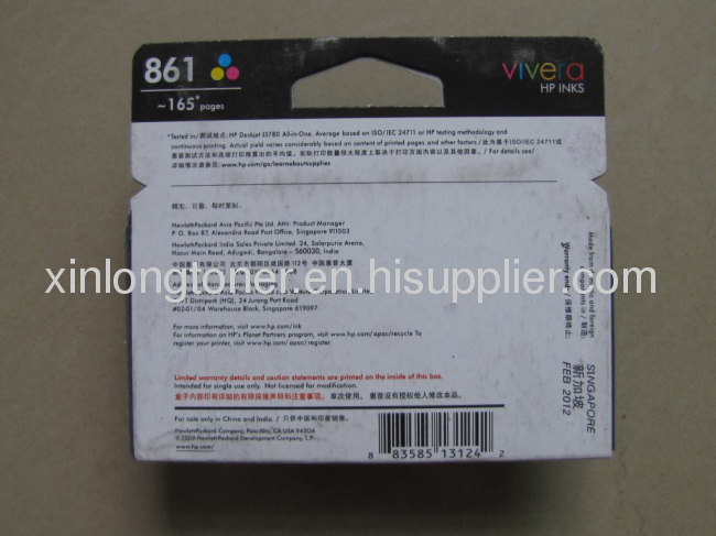 Original HP861 Ink Cartridge