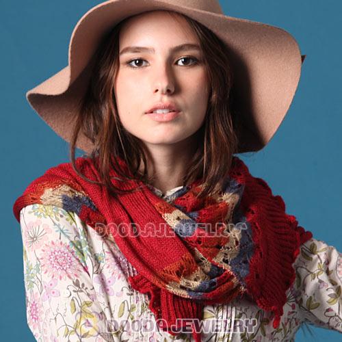 Fashion Girls Winter Warm Knitted Stripes Scarf pattern 2013