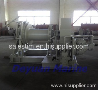 Hydraulic windlass mooring winch