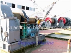 electrical anchor and mooring rope capstan