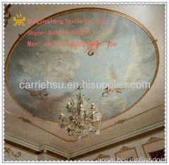 PU coating polyester painted ceiling fabric