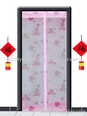 2012 new magnetic door curtain close automatically