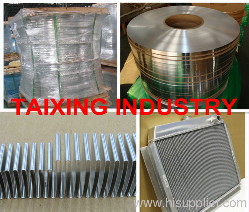 Aluminum brazing fin strip