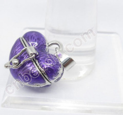 heart pandroa box metal jewelry charms