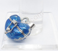 heart pandroa box metal jewelry charms