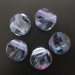 twist flat round faceted Chinese cut crystal beads