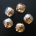 puff square Chinese cut crystal beads