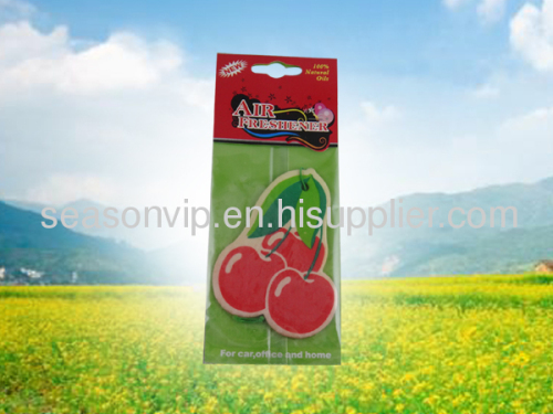 fruits paper car air freshener