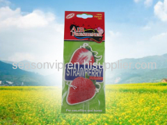 fruits paper car air freshener