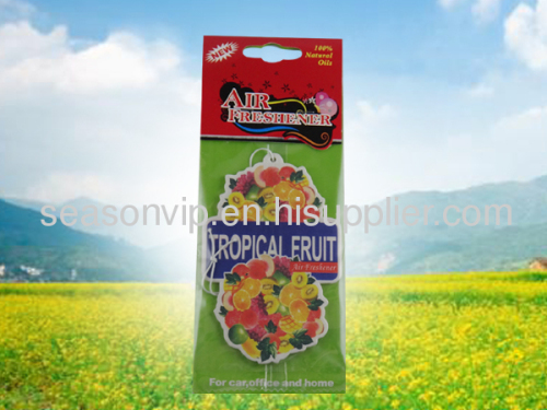 fruits paper car air freshener