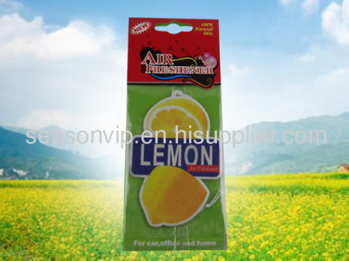 fruits hanging paper air freshener for car mirror