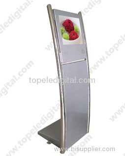 15 inch metal/steel shelf vertical display tv SD/CF card lcd digital signs OEM service provided motion activated video