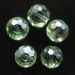 flat round Chinese cut crystal beads