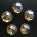 flat round Chinese cut crystal beads