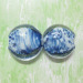 flat round murano lampwork glass beads