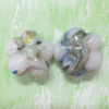 handmade flower lampwork glass beads