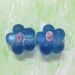 handmade flower lampwork glass beads