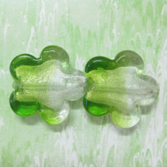 handmade flower lampwork glass beads