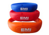 Custom Usb Flash Drives 4GB Silk Printed Silicone Wristbands / 208 * 18 * 8mm