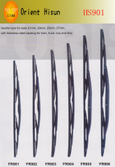 Bus &Truck wiper blade with stainless steel backing