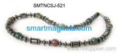 agate hematite magnetic necklaces
