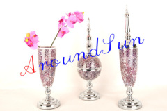 glass craft vase /ornaments/ home decoration