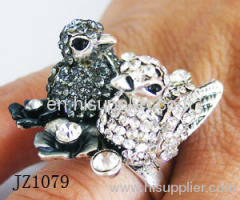 JZ1079 Bird Type Zinc Alloy Fashion Rings