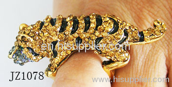 JZ1078 Tiger Type Zinc Alloy Fashion Rings