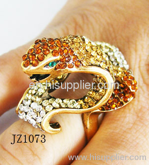 JZ1073 Snake Type Zinc Alloy Fashion Rings