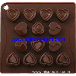 ChocoIate Heart-Shapes Silicone Mold