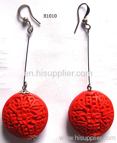 H1010 Red Droplight Like Zinc Alloy Fashion Earrings