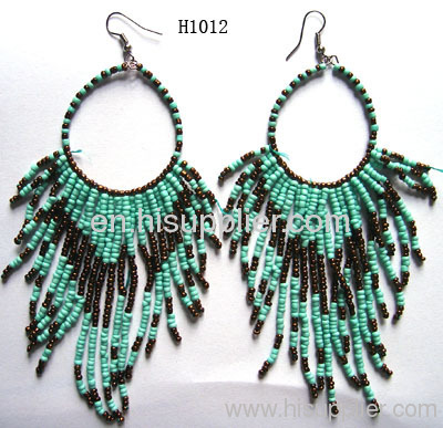 H1012 Special Green Leaf Zinc Alloy Fashion Earrings