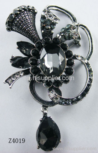 Z4019 Hoop Shape Zinc Alloy Brooch Pin