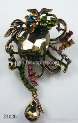 Z4026 Butterfly Shape Zinc Alloy Brooches