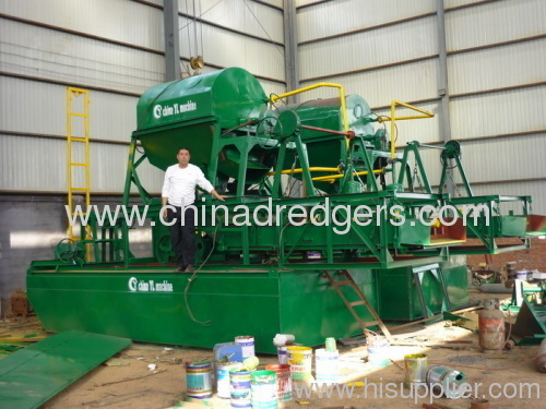 China dual jet suction gold dredging machine