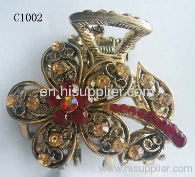 C1002 Flower Shape Zinc Alloy Decorative Hairpins