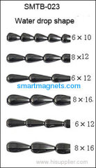 Hematite water-drop magnetic bead