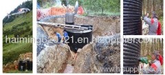 Large diameter LDPE HDPE plastic buried sewer pipeline machine
