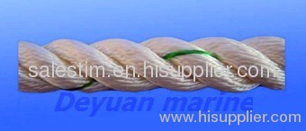 Polypropylene mooring rope