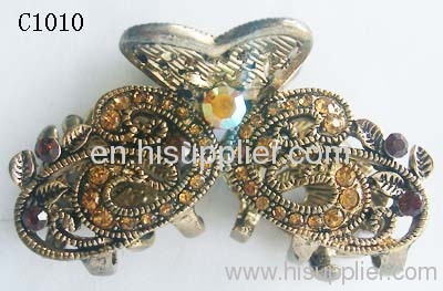 C1010 Newest Jewelry Unique Zinc Alloy Hair Claw With Rhines