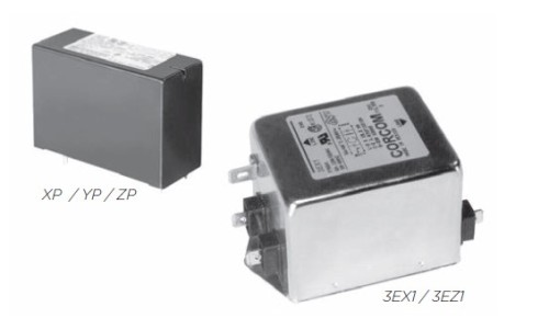 TE Corcom/PC Board Mountable Filters/XYZ Series (3-6 Amp)