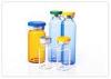 Yellow 100ml Man Square Perfume Glass Bottle / Small Glass Vial For Car Decoration